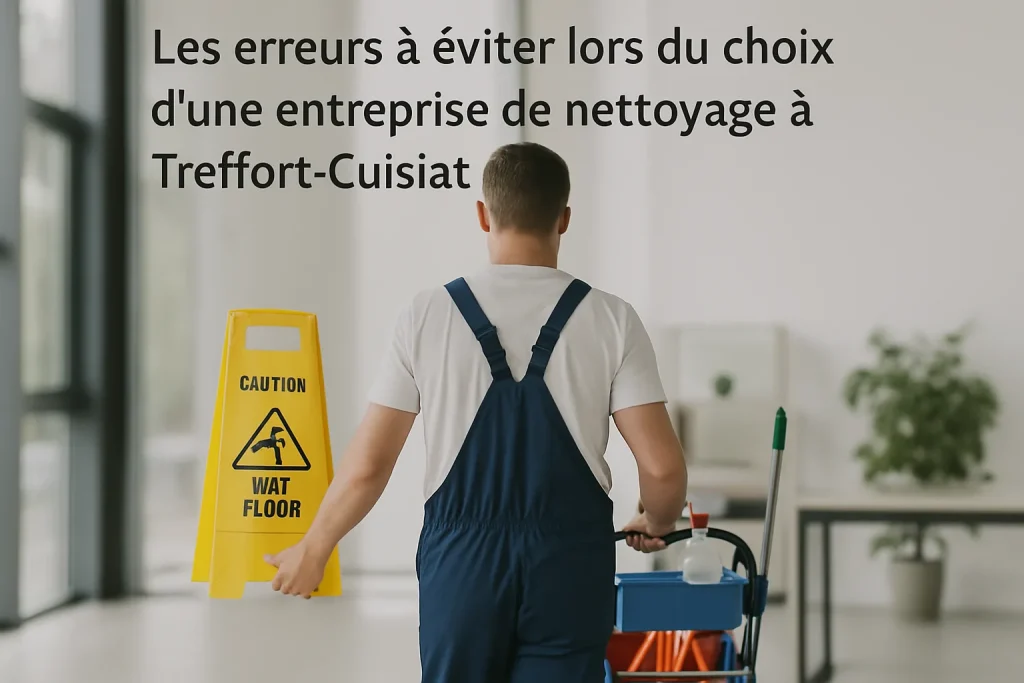 Un agent de nettoyage s'occupant d'un appartement à Treffort-Cuisiat avec des équipements modernes.